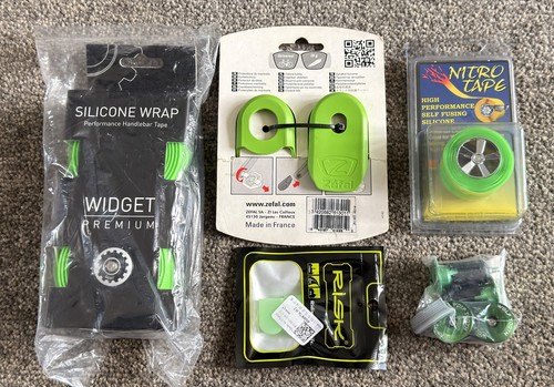 Road bike green grip tape - tape,